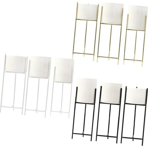 Succulents Flower Pot Creative Iron Art Flower Pot Simple Hydroponics Soil Planting Container -S/M/L