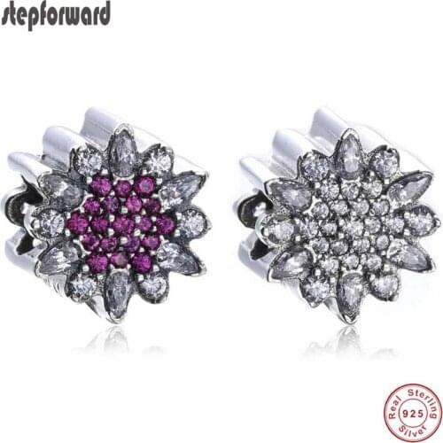 Good Quality DIY Popular Shinning CZ Paving 925 Sterling Silver Snowflake Charm fit Bracelet