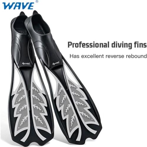 2021 New diving fins snorkeling Foot Flippers long scuba diving Foot Equipment Portable swimming Flippers Adult man/women