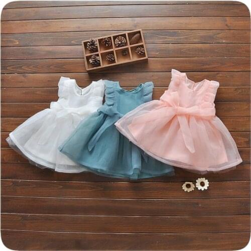 Baby girl summer dress 0-3 years old little girl summer dress vest hanging 1 baby dress 2 princess