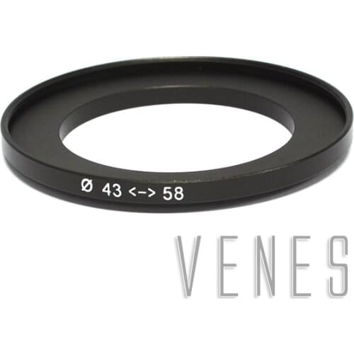 40.5mm-58mm/42mm-58mm/43mm-58mm/46mm-58mm/49mm-58mm Step-up Metal Filter Adapter Ring