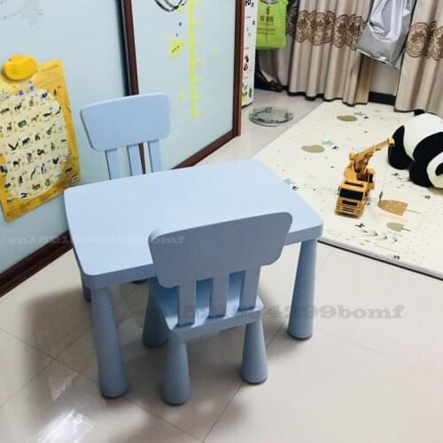 Kindergarten Childrens Tables and Chairs Set Plastic Tables and Chairs Baby Learning Tables and Childrens Toy Tables Thickened