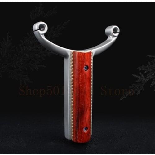 High Quality Hunting Slingshot 440C Stainless Steel Durable Precise Shooting Catapult with Rubber Band Outdoor Hunting