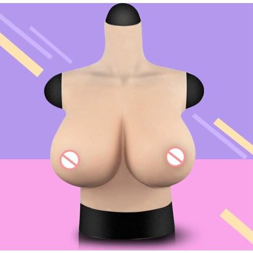 S Cup Huge Silicone Breast Forms Half Body Artificial Realistic Fake Boobs For Crossdresser Drag Quenn Cosplay