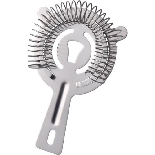 Silver Bartender Ice filter Stainless Steel Strainer Bar Ice Wire Mixed Drink Colander Filter Cocktail Bar Accessories Tool