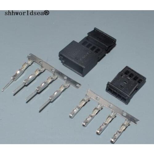 Shhworldsea 4 Pin/Way Tachograph Plug/sensor Plug /GT Door Light Atmosphere Light Connector 968813-9C 0-1452576-8 For BMW