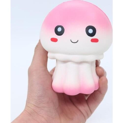 Squishy jellyfish Soft Kawaii Squishies Slow Rising Squeeze Jellyfish Sqishy Scented Mochi Cute PU Toys