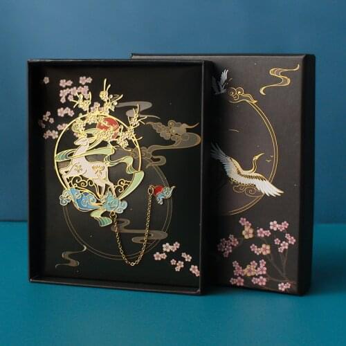 Vintage Chinese Style Metal Hollow Bookmark Stationery Book Folder Office School Exquisite School Supplies