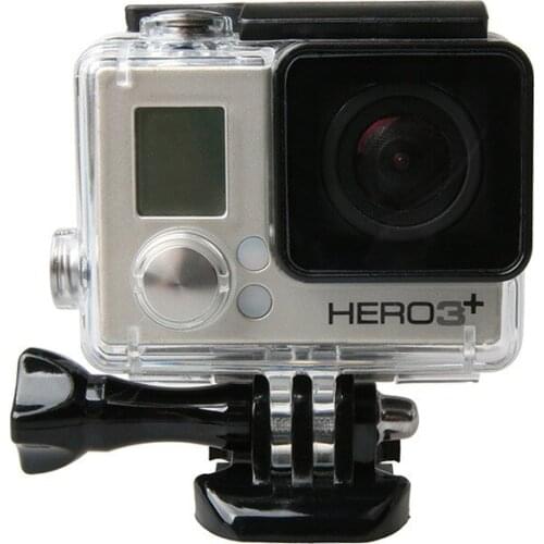 Hot 45M Waterproof Housing Case for GoPro Hero 3+/ 4 Transparent Camera Diving GO Pro3+/ 4Protective Cover Travel Outdoor