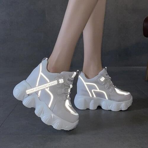2021 Women Platform White Sneakers Tenis Female Fashion Brand Designers Woman Casual Chunky Shoes White Womens Vulcanized Shoes