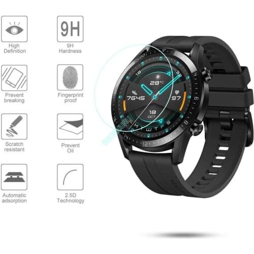 1/3/5Pcs Tempered Glass Screen For Huawei Cover Film Protector For Huawei Watch GT2 46mm Screen Protector HD/ Anti-scratch Film