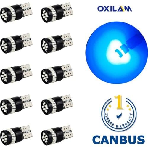 10Pcs/lot T10 LED Canbus 194 W5W Auto LED Bulb Interior Lights For Volkswagen VW T5 Golf 4 5 6 7 Passat B5 B5.5 B6 B7 GTI Jetta