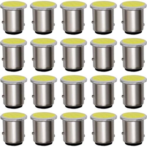 10x BAY15D 1157 LED COB 7000K 12 SMD 12V Super Bright BA15S 1156 COB LED Bulb Car Signal Light Tail Turn Brake Parking Lamps Red