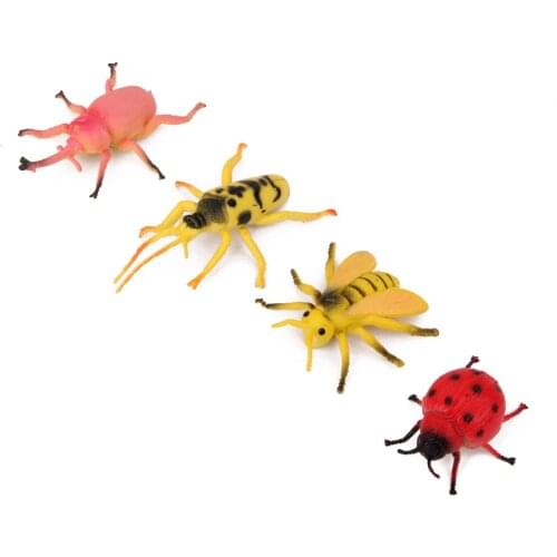 12Pcs Fake Insects Model Figures Kids Children Pretented Trick Play Toys