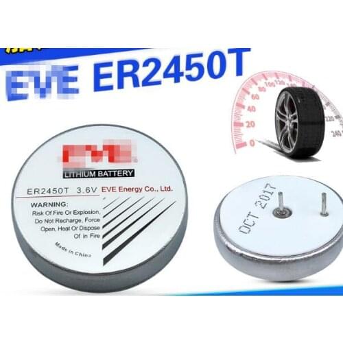 2PCS ER2450T TLH-2450 universal button 3.6V battery tax control battery ER2450