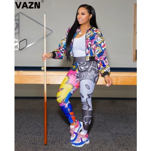 VAZN 2020 Autumn Hot Fancy High Quality Young Daily Casual Free Joker Designer Full Sleeve Women Slim Outwears