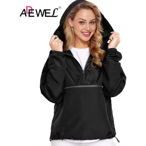 ADEWEL Black Gray Windbreak Zipper Hoodie 2019 Spring And Autumn Sudadera Mujer Plus Size Solid Color Hoodies Sweatshirt 2XL