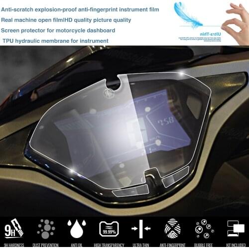 For Yamaha NVX155 Aerox155 NVX 155 Aerox 155 Motorcycle Accessories Cluster Scratch Protection Film Screen Protector