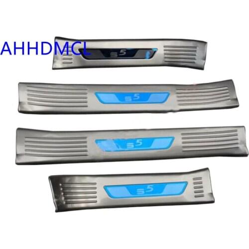 Car Welcome Pedal Threshold Strip Door Sill Strip For Haima S5 Young 2017 2018 2019