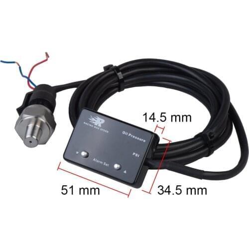 Free shipping Universal Electronic oil pressure gauge with 1/8 npt sensor oil pressure red display digital 0-120psi OPM01