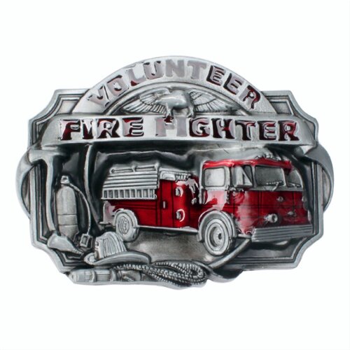 DIY belt clip Metal Belt buckles handmade firefighter fire engine belt buckle Fire truck Belt accessories head