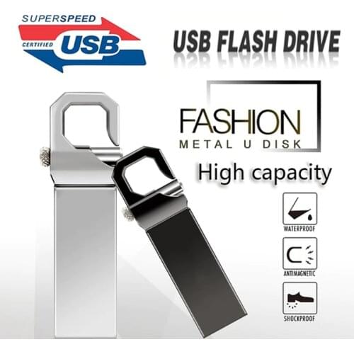 High Speed usb flash drive 128GB 64GB 32GB 16GB 8GB pen drive pendrive флешка waterproof silver u disk memoria cel usb stick gif