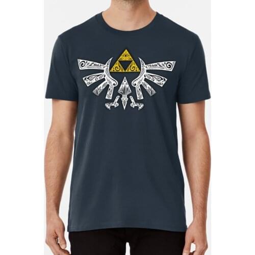 Zelda - Hyrule Doodle T Shirt Zelda Link Zentangle Shield Hyrule Hyrul Ocarina Legend Video Game Game