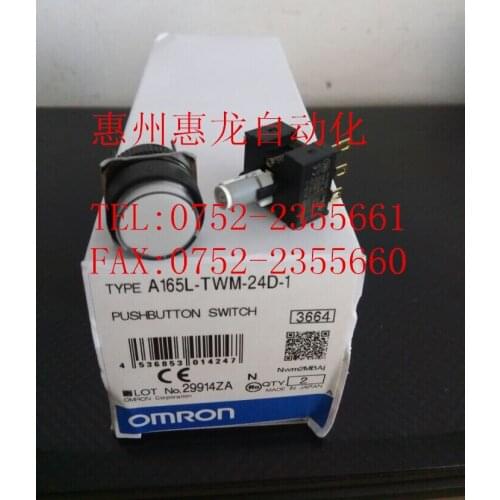 [ZOB] Guarantee new original authentic OMRON Omron button switches A165L-TWM-24D-1 --5PCS/LOT