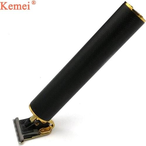 Kemei Newest Ceramic blade Cordless Trimmer Men 0mm Baldheaded Hair Clipper Finish Hair Cutting Machine in Stock Dropshipping