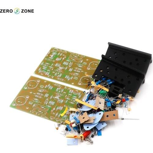 Original machine directly engraved QUAD405 imitation Guodu power amplifier board kit dual-channel angled aluminum 100W +100W 8R