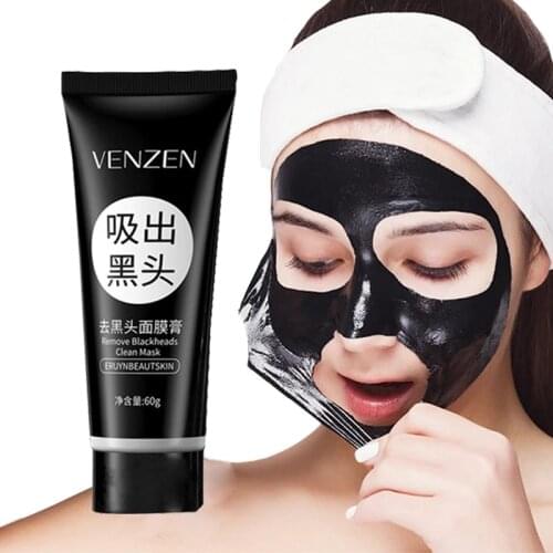 Korea Blackhead Remover Nose Black Mask Face Care Mud Acne Treatment Peel Off Mask Pore Strip Peel Mask Oil Control Skin Care