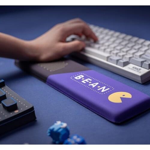 Pacman Theme Colorway Mouse Pad Keyboard Pad Wrist Rest Pad Comfortable Soft Non-Slip Silica Gel Memory Foam Hand Rest