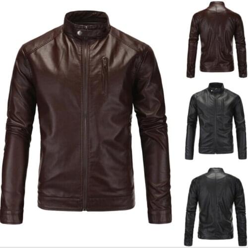England leather jacket mens slim motorcycle coat pu jackets clothes personalized jaqueta de couro stage street dance fashion