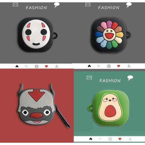 2020 New Cute Cartoon Earphone Cover for Samsung Galaxy Buds Live Case Silicon Case for Galaxy Buds Live Headphone Box