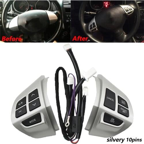 For Mitsubishi ASX 2007-2012 Outlander Cruise Control Switch Button Multifunction Steering Wheel Button Cruise Control Switch