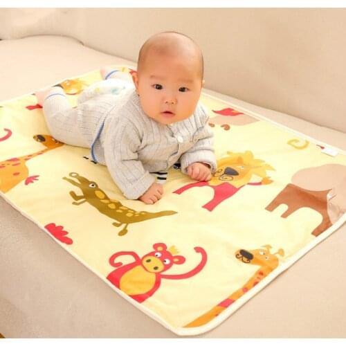 Baby Infant Washable Diaper Nappy Urine Mat Kid Waterproof Bedding Changing Pads Covers 75*120CM Baby Crib Bedding Set