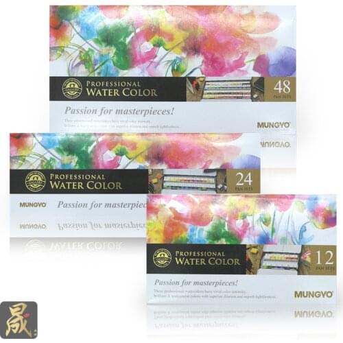 Korea Solid Watercolor 48 Colors Watercolor Paint Painting Water Color Solid Acuarelas Sketch Set Painting Supplies