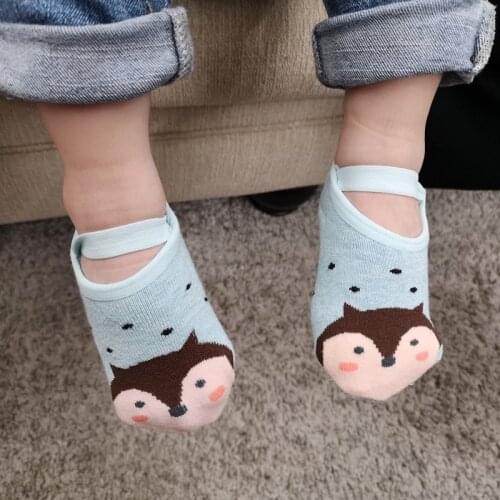 Baby Socks Spring And Autumn Childrens Floor Socks Summer Thin Cotton Non-Slip Bottom Anti-Drop Cartoon Indoor Early Education