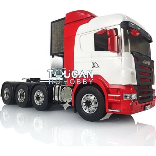 Painted Hercules Sca Cabin LESU Metal 8*8 Chassis 1/14 RC Tractor Truck Model THZH0614-SMT3