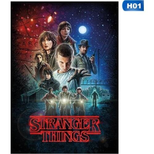 Movie Poster Stranger Things Canvas Picture Wall Art Printings for Living Room Home Design Interior Decoration Frameless