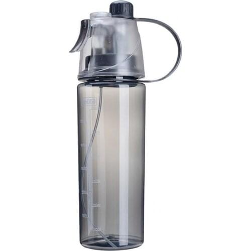 600ml Portable Large Capacity Water Spray Cup Clear Outdoor Sport Student Bottle Large Capacity Water Spray Cup Clear Outdoor S