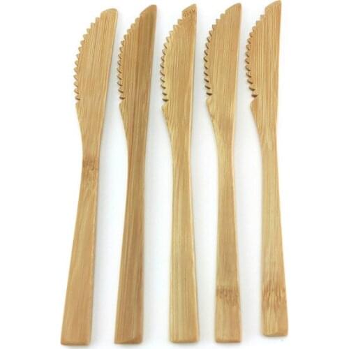 Portable Japanese Bamboo Dinnerware Cutlery Set Bamboo Fork Knife Teaspoon With Cloth Bag Useful Travel Picnic Outdoor