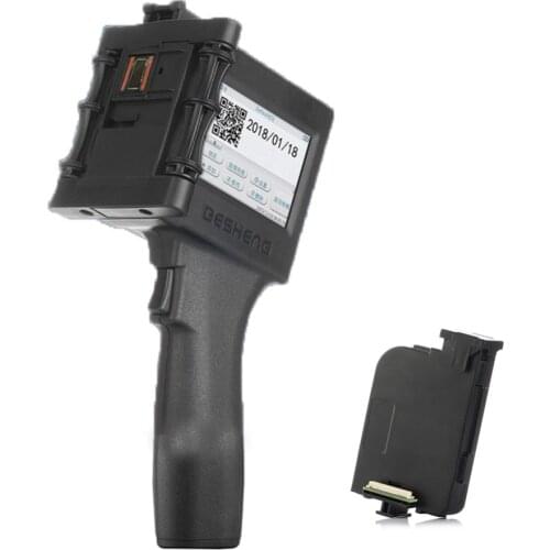 Handheld Inkjet Printer Portable Print Machine with one extra ink Cartridge for Food Packing Label , Plastic, Glass etc