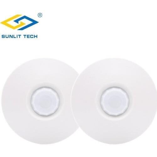 2pcs/Lot Wired PIR Motion Sensor Alarm Detector 360 Degree Ceiling Infrared Motion Sensor for Burglar Alarm Home Security System