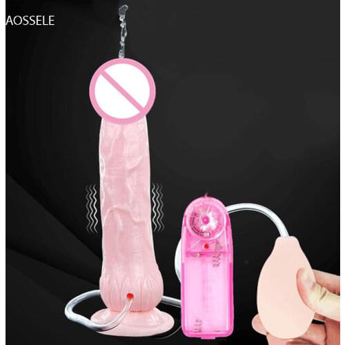 Realistic Big Dildo Vibrator Inflatable Dildo Simulated Ejaculation Dildo G Spot Anal Stimulate Dildo Sex Toys For Women/Men Gay