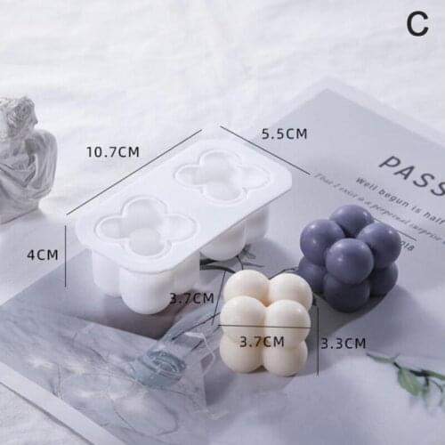 DIY Soap Mould Aromatherapy Plaster Candle 3d Silicone Mold Hand-made Soy Candles Aroma Wax Soap Molds For Home Wedding Deco