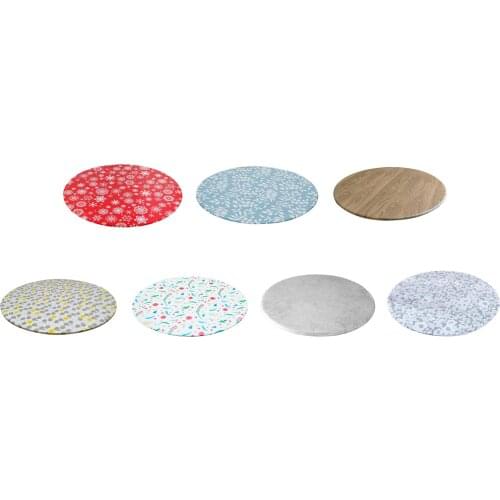 110-140cm Tablecloth Reusable and Waterproof 44 to 56 inch Large Round Fitted Tablecloth