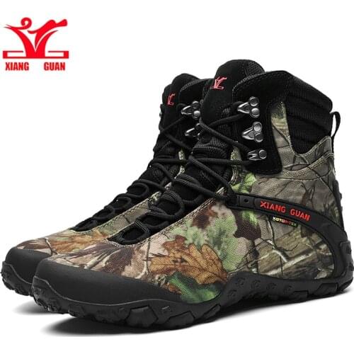 Xiang Guan Hiking Shoes Professional Waterproof Hiking Boots breathable travel shoes Outdoor Mountain Climbing hunting boots 68