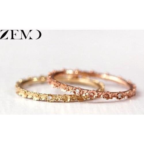 ZEMO Rings With Cubic Zirkonia For Women
