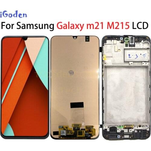 6.4" For Samsung Galaxy m21 M215 LCD Display touch Screen Digitizer Assembly Replace with frame For Samsung m215 M215F LCD